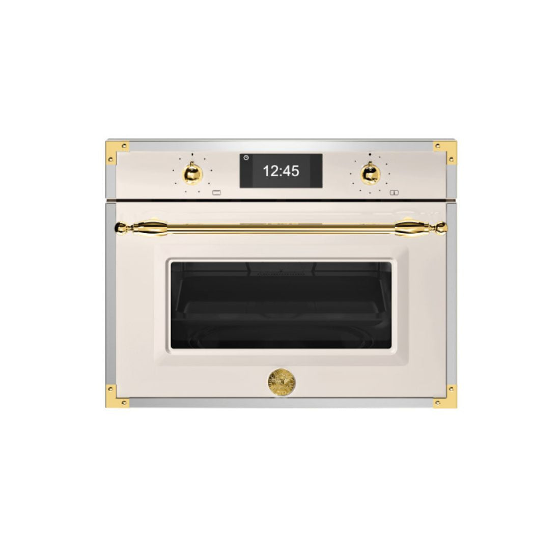 Forno Micro-ondas Combinado Bertazzoni Heritage 40 Litros Marfim 60cm